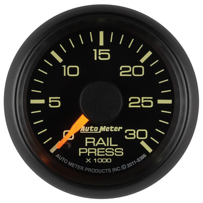 Autometer Factory Match 52.4mm Digital Stepper Motor 0-30,000 PSI Diesel Fuel Rail Pressure Gauge 8386