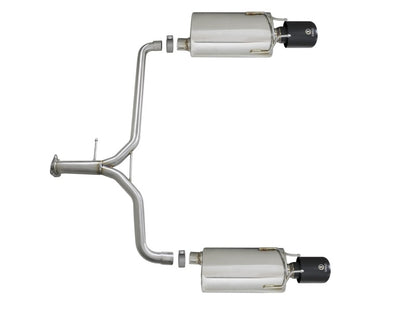aFe Takeda 2.25-1.75in 304 SS Axle-Back Exhaust w/ Black Tips 13-17 Honda Accord Sport Sedan I4-2.4L aFe