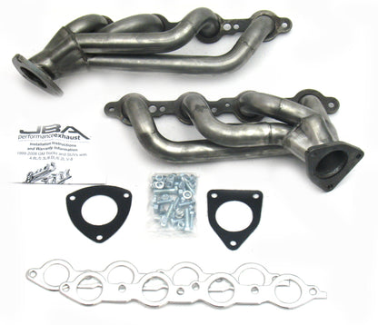 JBA 1850S-3 | 03-06 GM TRUCK 6.0L LS W/O EGR 1-5/8IN PRIMARY RAW 409SS CAT4WARD HEADER; 2003-2006 - eliteracefab.com