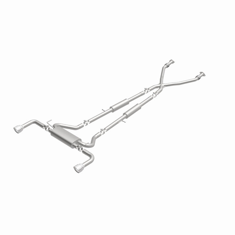 MagnaFlow 14 Infiniti Q50 V6 3.7L Cat-Back Polished Stainless Tips Dual Split Rear Exit Exhaust Magnaflow