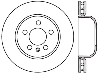 StopTech Sport Slotted 11-16 BMW 535i Rear Right Rotor - eliteracefab.com