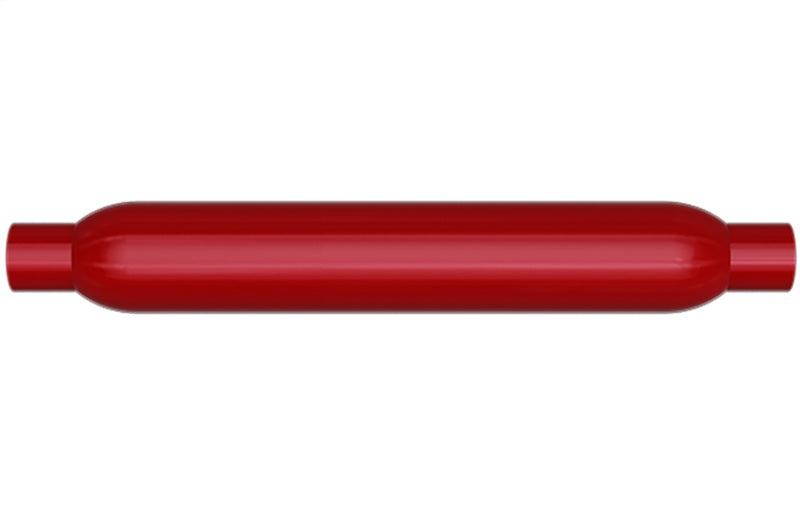 MagnaFlow Muffler Red Pack Series Glasspack 3.5in Rd 12in Body Length 1.75in/1.75in Inlet/Outlet Magnaflow