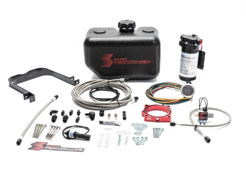 Snow Performance 08+ Charger Stg 2 Boost Cooler F/I Water Injection Kit (SS Braided Line & 4AN) - eliteracefab.com