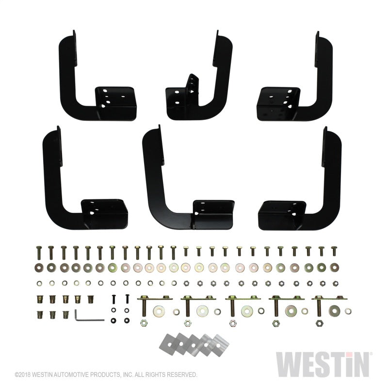 Westin 2009-2018 Dodge/Ram 1500 Quad/Crew Cab Running Board Mount Kit - Black - eliteracefab.com