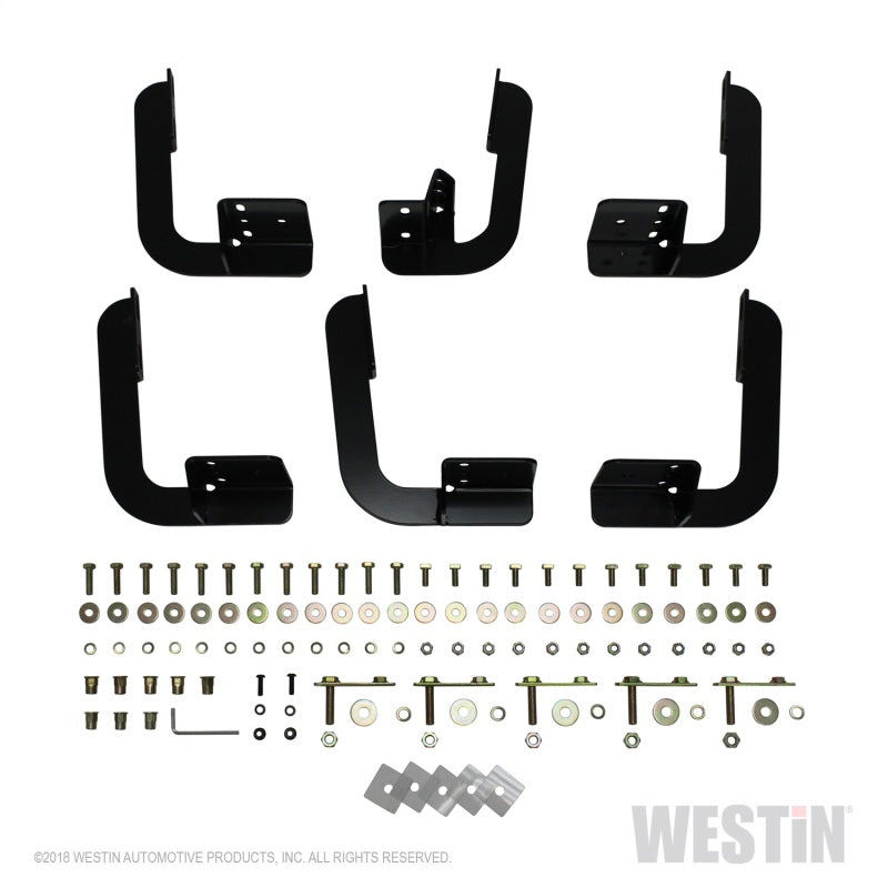 Westin 2009-2018 Dodge/Ram 1500 Quad/Crew Cab Running Board Mount Kit - Black - eliteracefab.com