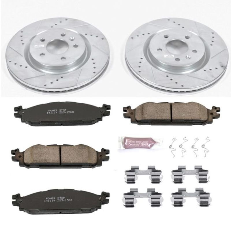 Power Stop 11-19 Ford Explorer Front Z23 Evolution Sport Brake Kit - eliteracefab.com