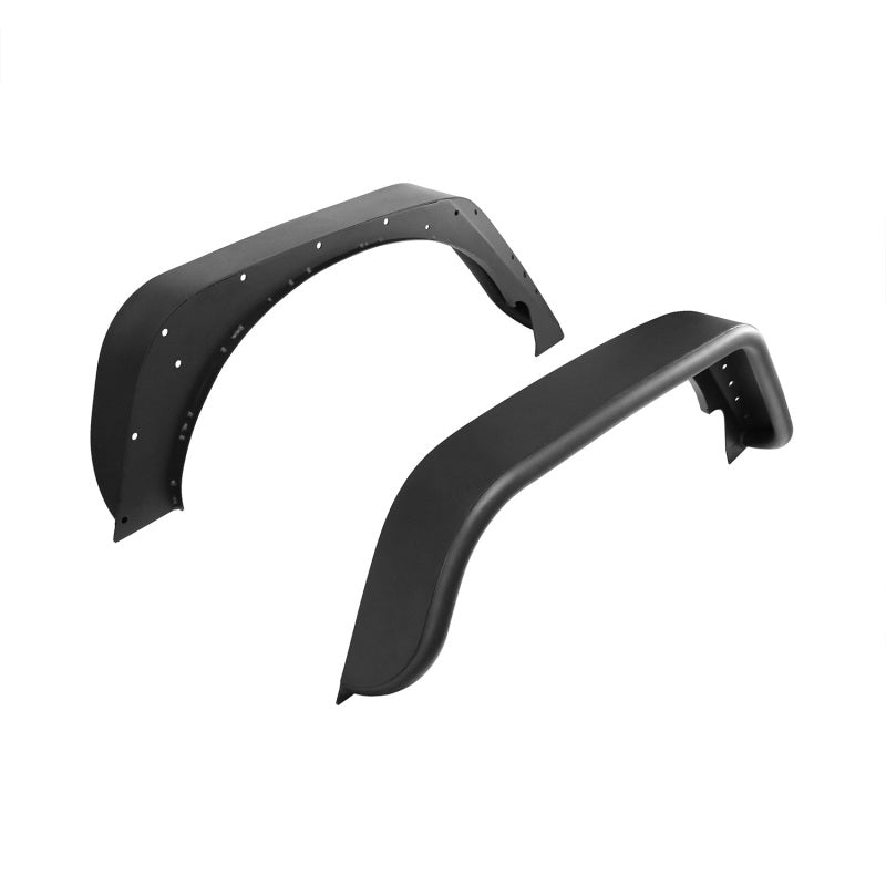 Westin/Snyper 07-17 Jeep Wrangler Tube Fenders - Rear - Textured Black - eliteracefab.com