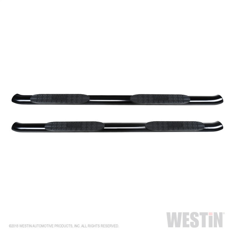 Westin 2019 Chevrolet Silverado/Sierra 1500 Crew Cab Non LD PRO TRAXX 4 Oval Nerf Step Bars - Black - eliteracefab.com