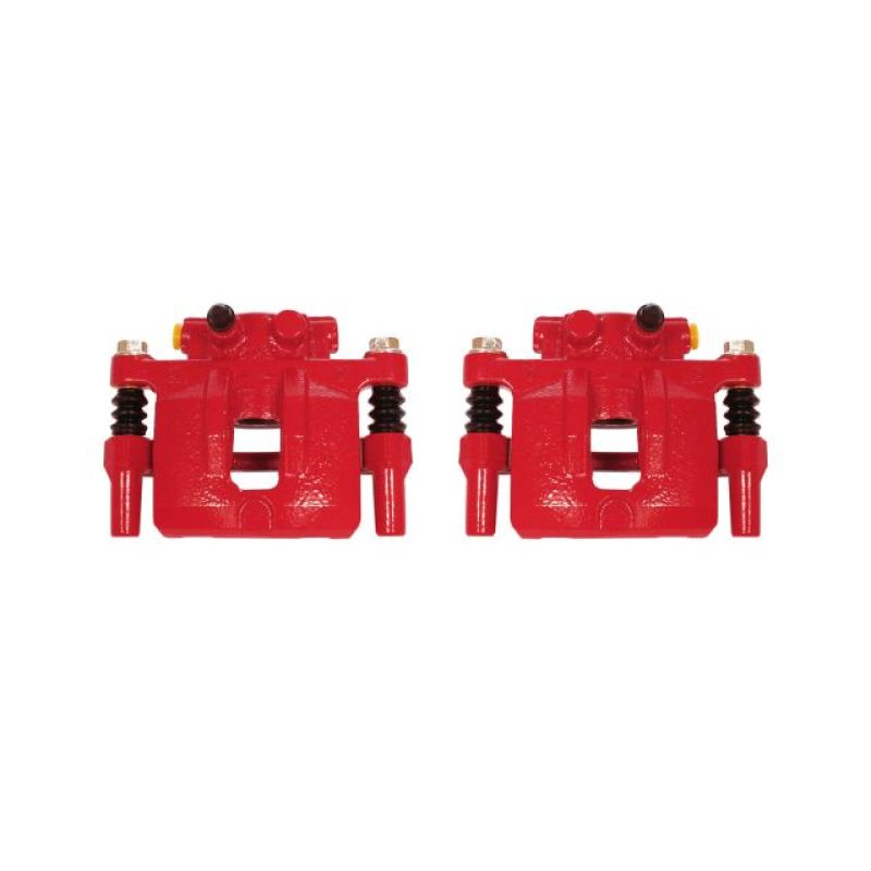 Power Stop 11-14 Chrysler 200 Rear Red Calipers w/Brackets - Pair - eliteracefab.com