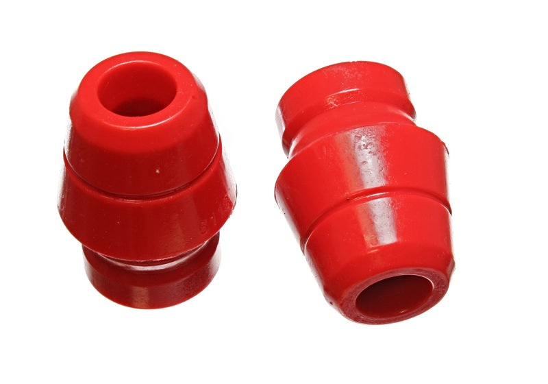 Energy Suspension 97-06 Jeep Wrangler YJ/TJ Red Front Bump Stop Set (Set of 2) - eliteracefab.com