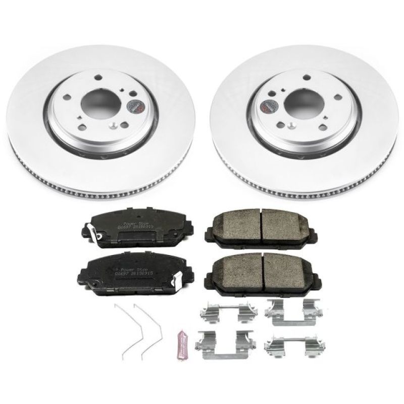 Power Stop 17-18 Acura ILX Front Z17 Evolution Geomet Coated Brake Kit - eliteracefab.com