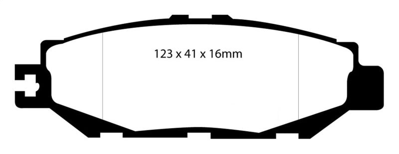 EBC 93-94 Lexus LS400 4.0 Yellowstuff Rear Brake Pads - eliteracefab.com