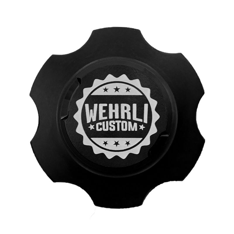 Wehrli 2001+ GM Duramax LB7/LLY/LBZ/LMM/LML/L5P Billet Oil Fill Cap - Black Anodized - eliteracefab.com