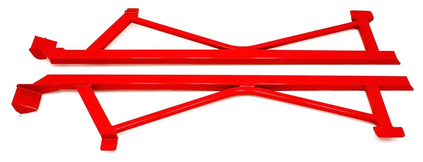 BMR SUBFRAME CONNECTORS WELD-ON BOXED RED (05-14 MUSTANG/GT500) - eliteracefab.com