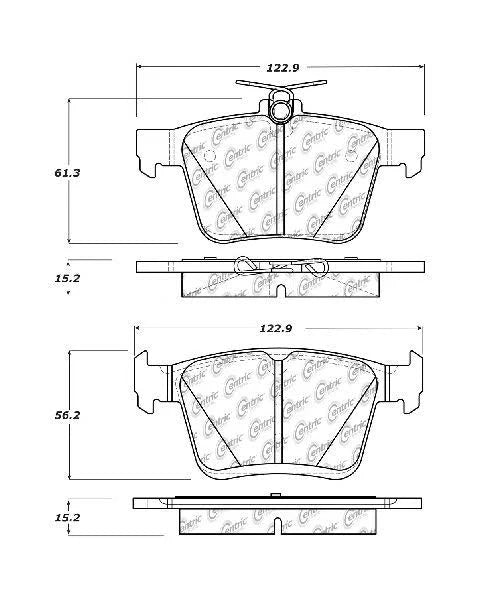 POSIQUIET 14-16 AUDI A3 REAR BRAKE PADS, 105.17610 - eliteracefab.com