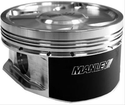 MANLEY 637000C-4 Piston Kit Set (Ford 2.3L Eco Boost 87.5mm STD Size Bore 9.5:1 Dish) - eliteracefab.com