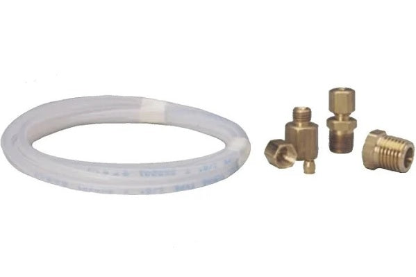 AutoMeter TUBING; NYLON; 1/8in.; 10FT. LENGTH; INCL. 1/8in. NPTF BRASS COMPRESSION FITTING - eliteracefab.com