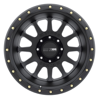 Method MR605 NV 20x12 -52mm Offset 8x6.5 121.3mm CB Matte Black Wheel - eliteracefab.com