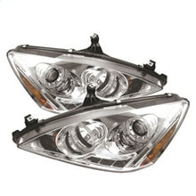 Load image into Gallery viewer, Spyder Honda Accord 03-07 Projector Headlights LED Halo Amber Reflctr LED Chrm PRO-YD-HA03-AM-C - eliteracefab.com