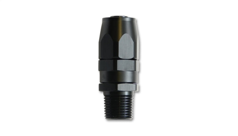 Vibrant -8AN Male NPT Straight Hose End Fitting - 1/2 NPT - eliteracefab.com