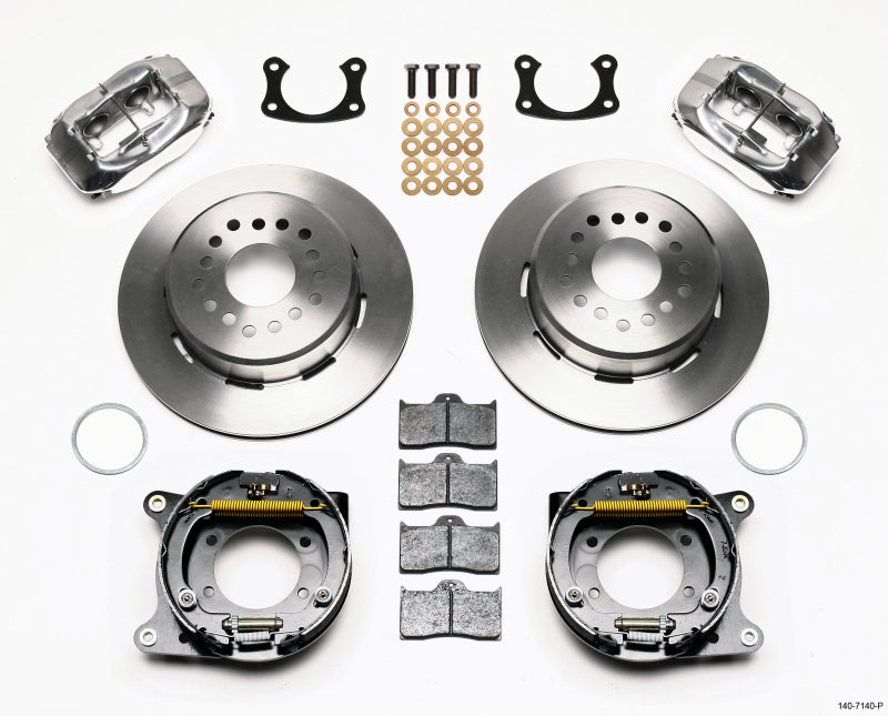 Wilwood Forged Dynalite P/S Park Brake Kit Polished New Big Ford 2.50in Offset Wilwood