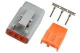 Haltech Male Deutsch DTM-3 Connector 7.5 Amp Plug & Pins