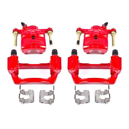 Power Stop 09-13 Subaru Forester Rear Red Calipers w/Brackets - Pair - eliteracefab.com