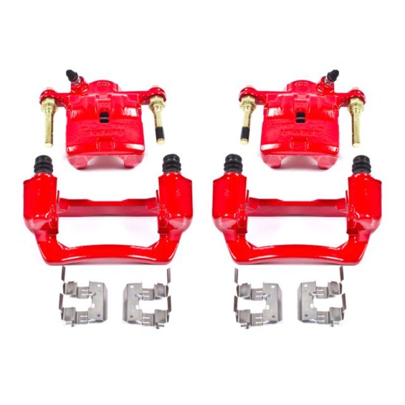 Power Stop 09-13 Subaru Forester Rear Red Calipers w/Brackets - Pair - eliteracefab.com