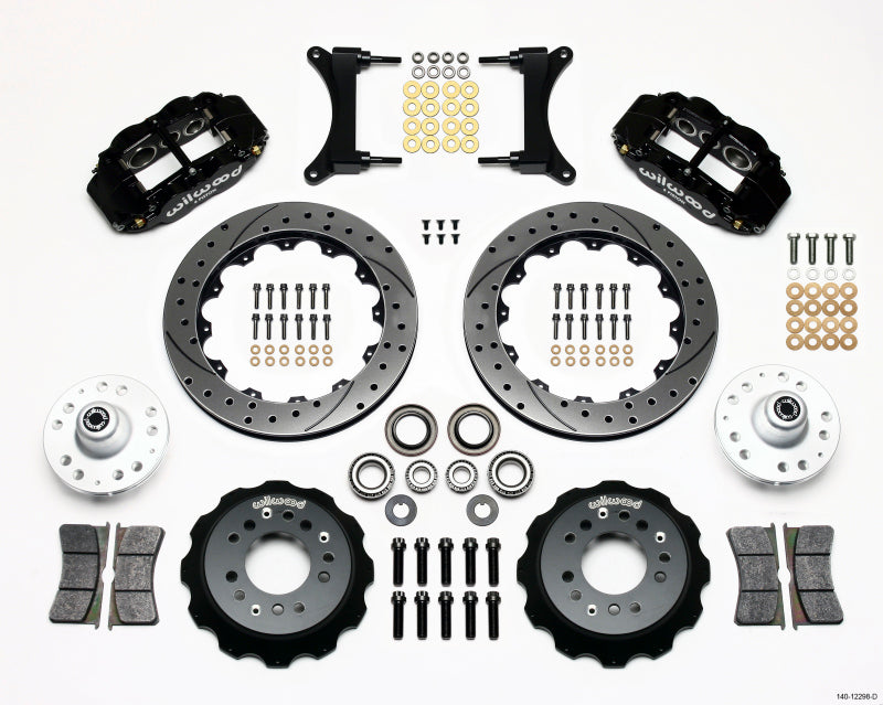 Wilwood Narrow Superlite 6R Front Hub Kit 12.88in Drilled 79-87 GM G Body Wilwood
