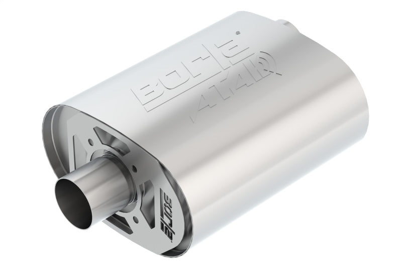 Borla CrateMuffler Ford 5.0L Coyote ATAK 2.5in Offset/Center 12in x 6in x 10.34in Muffler - eliteracefab.com