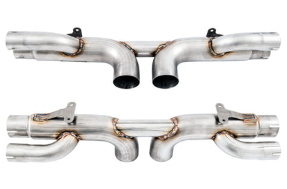 AWE Tuning Porsche 991 GT3 / RS Center Muffler Delete - Diamond Black Tips AWE Tuning