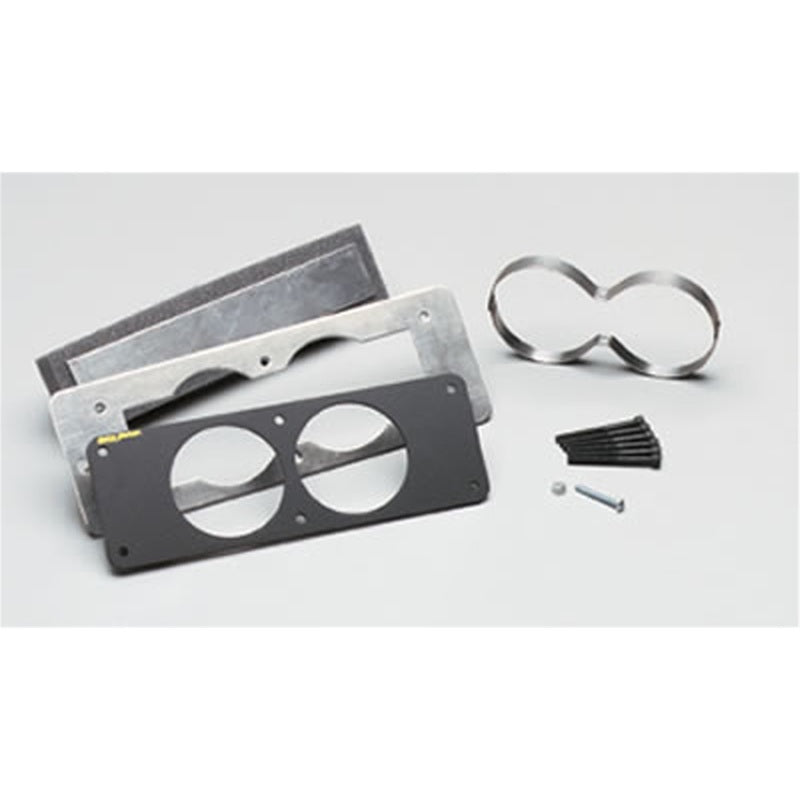 Autometer 87-93 Ford Mustang Black Dual Gauge Cage 50102