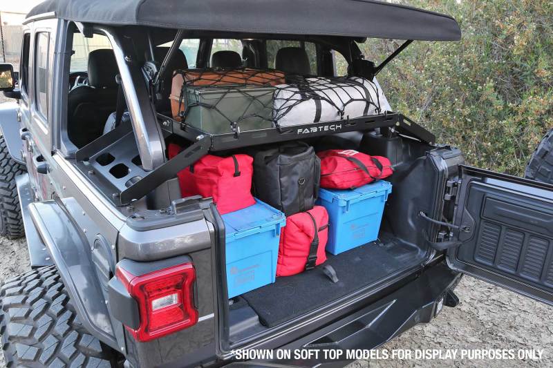 Fabtech 18-21 Jeep JL 4WD 4-Door Interior Cargo Rack - eliteracefab.com