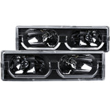 ANZO Chevy/GMC K/C series / Suburban/ Blazer / Tahoe/ Yukon Crystal Led Headlights - 111299