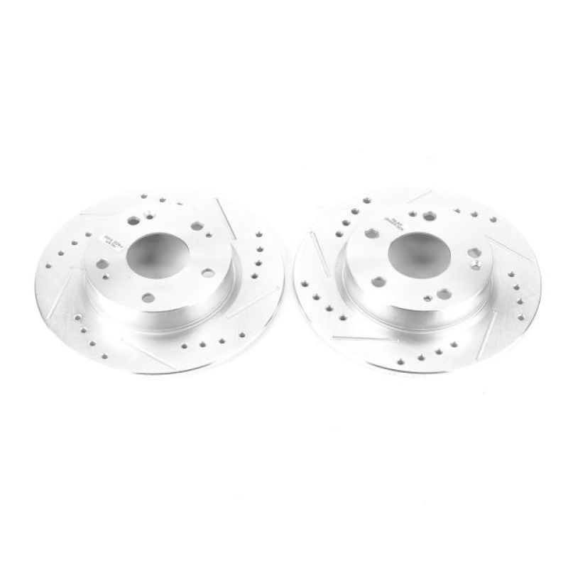 Power Stop 16-19 Honda Civic Rear Evolution Drilled & Slotted Rotors - Pair - eliteracefab.com