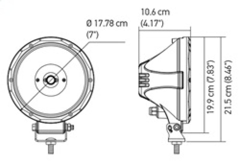 Hella Value Fit 7in Light - 30W Round Spot Beam - LED - eliteracefab.com