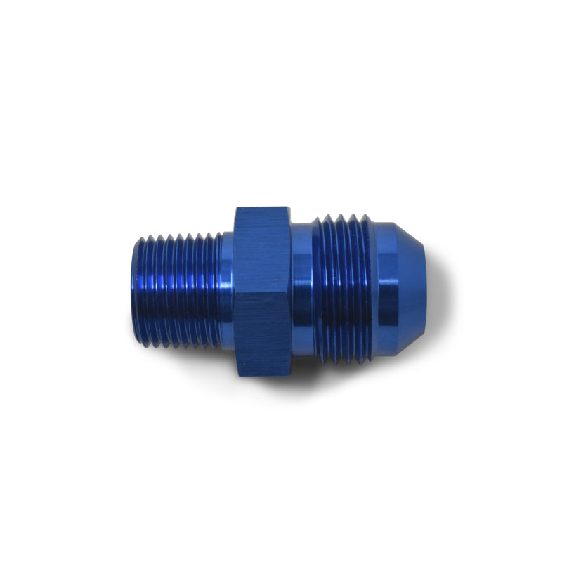 Russell Performance -6 AN to 1/4in NPT Straight Flare to Pipe (Blue)