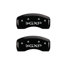 Load image into Gallery viewer, MGP 4 Caliper Covers Engraved Front Pontiac Engraved Rear GXP Black finish silver ch MGP