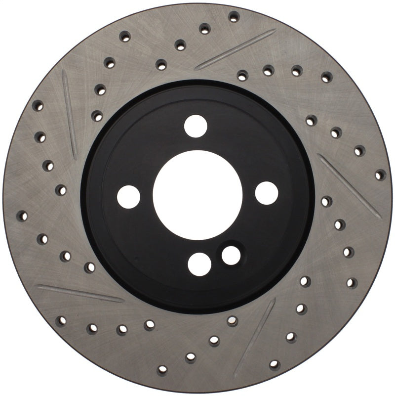 StopTech Slotted & Drilled Sport Brake Rotor 07-13 Mini Cooper - eliteracefab.com