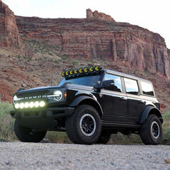 KC HiLiTES 21+ Ford Bronco 39in. Gravity LED Pro6 Light Bar Kit Front Bumper - eliteracefab.com