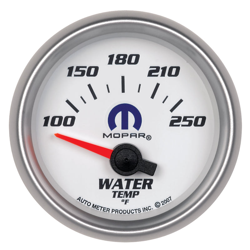 Autometer Mopar 52.4mm SSE 100-250 Degree F Water Temperature Gauge 880030