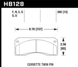 Hawk Performance DTC-60 Brake Pads - HB128G.505