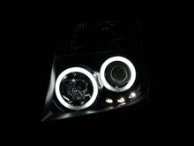 Load image into Gallery viewer, ANZO USA Nissan Frontier Projector Headlights W/ Halo Black; 2005-2008 - eliteracefab.com