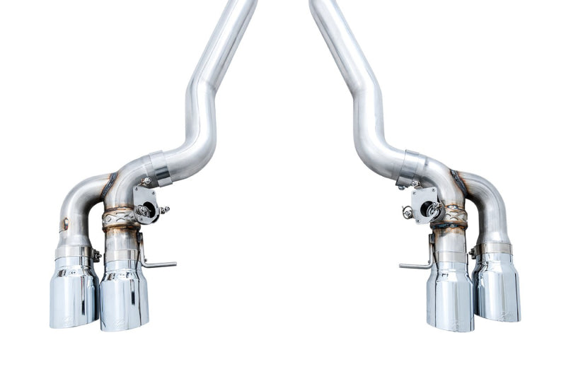 AWE Tuning 18-19 BMW M5 (F90) 4.4T AWD SwitchPath Axle-back Exhaust - Chrome Silver Tips AWE Tuning