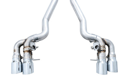 AWE Tuning 18-19 BMW M5 (F90) 4.4T AWD SwitchPath Axle-back Exhaust - Chrome Silver Tips AWE Tuning