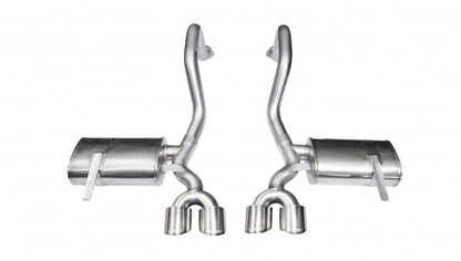 Corsa 97-04 Chevrolet Corvette C5 Z06 5.7L V8 Polished Xtreme Axle-Back Exhaust - eliteracefab.com