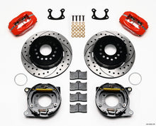 Load image into Gallery viewer, Wilwood Forged Dynalite P/S Park Brake Kit Drill-Red Small Ford 2.50in Offset - eliteracefab.com