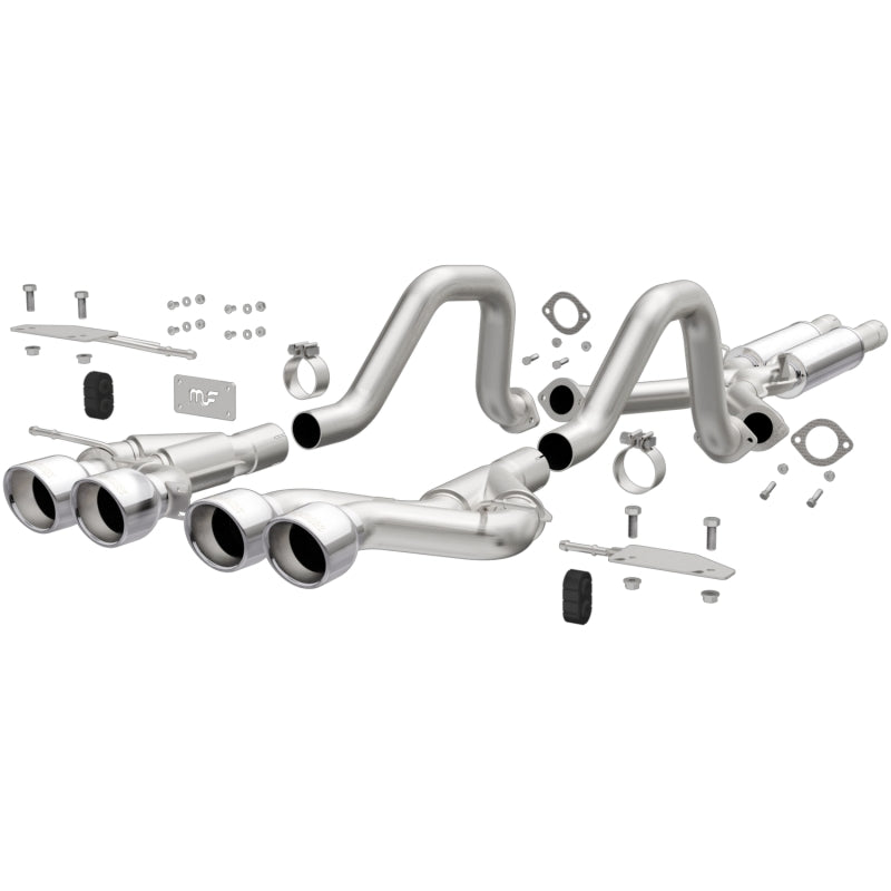 Magnaflow 00-04 Chev Corvette V8 5.7L Comp Series Quad Ctr Rr Exit SS Cat-Back Perf Exhaust - eliteracefab.com