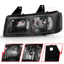 Load image into Gallery viewer, ANZO 2003-2017 Chevy Express Crystal Headlight Black - eliteracefab.com