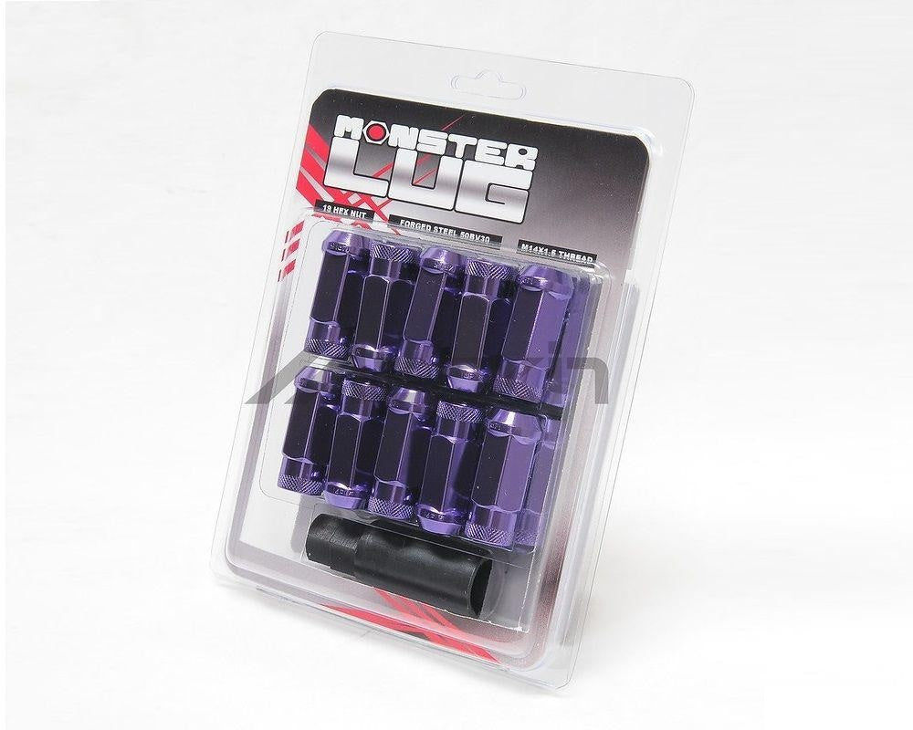 WHEEL MATE MONSTER OPEN END LUG NUT SET OF 20 – PURPLE 14×1.50 - eliteracefab.com